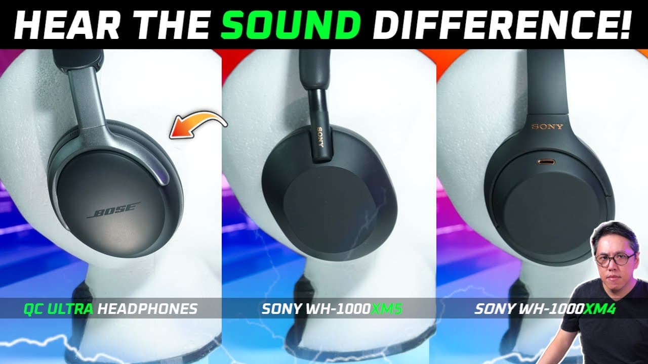 Bose QuietComfort Ultra vs Sony WH-1000XM5 & XM4: Comprehensive Review